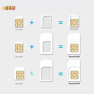 HanxiBeauty 5Pcs Sim Card Adapter Kit 4 In 1 Nano Micro Sim Converter Card Sleeve Universal Phone Si