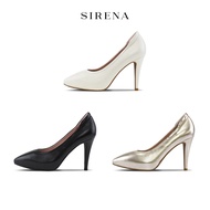 SIRENA รองเท้าหนังแท้ ส้น 4 นิ้ว รุ่น VANESSA+PLATFORM 15mm | รองเท้าคัชชูผู้หญิง
