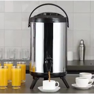 Water jug 9.5L thermos hot Water milk tea bucket 9.5 Liter stainless