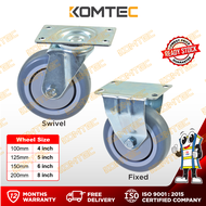 KOMADA™ 4/5/6/8 inches HAND TROLLEY WHEEL/ Swivel Castor/Rigid Castor/ Wheel replacement