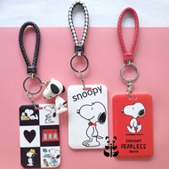 Snoopy Card holder ที่ใส่การ์ด บัตรประจำตัว ห้อยบัตรพนักงาน ห้อยบัตร BTS MRTการ์ตูน ใส่ป้ายชื่อ บัตร