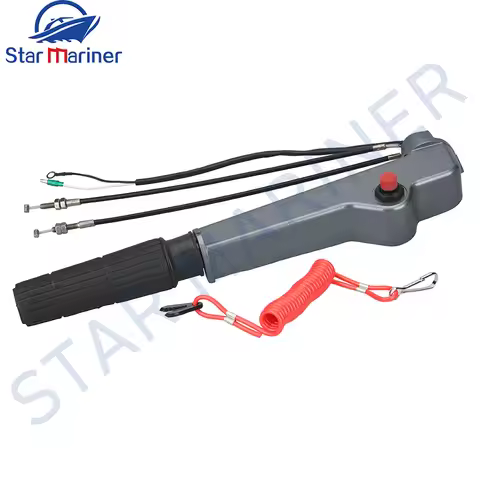 63V-42111-01-4D Handle Steering Assy With Cable 63V-W0084-00 For Yamaha Outboard Motor 2T 9.9HP 15HP