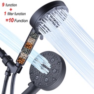 American Style10Functional Supercharged Handheld Shower Bathroom Multi-Function with Filter Shower Head Set