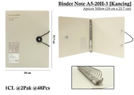 WENGU BINDER NOTE TALI POLOS RING BESI TANPA ISI A5-20H-3 ORIGINAL