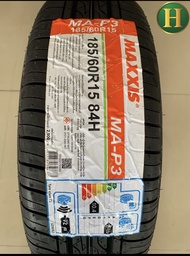 185/60R15 84H MAXXIS MA-P3(OEM Honda City) ยางใหม่ปี2025🇹🇭ราคา1เส้น✅ แถมจุ๊บลมยางแท้👍 มีรับประกันจาก