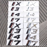 Suitable for i3i7 Black Sticker Box Car Logo New Energy Logo BMW Rear Tail Tail ix4 Car Logo i4 Char