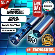 WIRELESS BLUETOOTH EARBUDS EARPHONE 5.1 F9 TWS HiFi DUAL EARBUDS TOUCH CONTROL WITH MICROPHONE WATER