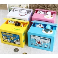 Kids Coin Bank Mischief Coin Bank Tabung Duit Syiling Kanak-Kanak Tabung Pokemon Keluar Tangan Ambil