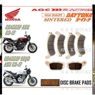 HONDA CB400 SUPER 4 ABS 09 - 17 , CB400SF ABS 09 - 17 , CB400SF REVO ABS 09 - 17 BRAKE PADS SINTERED