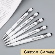 Press ballpoint pen to customize carving name, metal gift pen, advertising pen, graduation gift