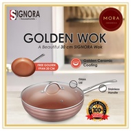 Signora Golden Wok Frying Pan