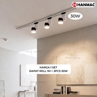 H8018 led track spotlight 18w 30w 35w spotlight rail 1 meter 1 set