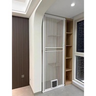 Customized Perforation-Free Anti-Cat Door Fence Pet Fence Cat Blocking Door Balcony Isolation Door I