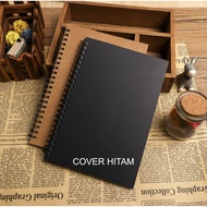 Buku Hitam Polos A4 B5 A5 A6 Sketchbook hitam Buku Seketsa Hitam Sketchbook Black Paper Brusphen