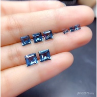 3 Ran Pendant/5 Topaz Loose Stone Pliers 6mm Generation Inlaid Ring Face/Ring London Blue Sky Square