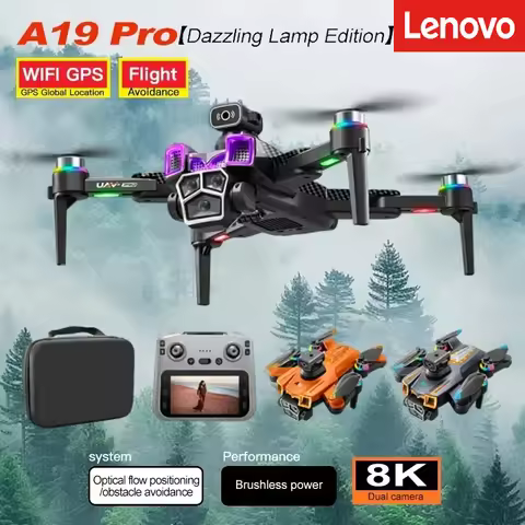 Lenovo Drone A19 Pro 4K Professional 5G GPS HD Dual Camera Photography Brushless Foldable Quadcopter