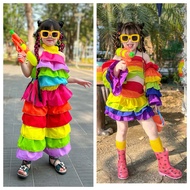 Girls' Songkran Outfit Color Fu Clothing Kids Outfit Girl