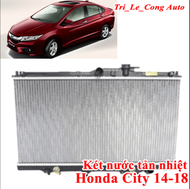 Két nước tản nhiệt Honda City 2014 2016-2020 van hằng nhiệt trước xe hơi ô tô máy 1.5 2015 2017 số s