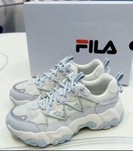 👟 香港女生必備！FILA斐樂FLUID 6 貓爪鞋 低幫女款跑步鞋 雪白/太空銀 白銀 百搭神鞋