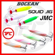 BOCEAN Laser Squid Jig JMC 25g 35g 55g Luminous Twist Candat Sotong Egi Eging Lead Sinker