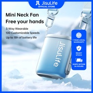 Jisulife Neck Fan Life 5 Neck Fan – 100-Speed Turbo | 4500mAh | Hands-Free Wearable Fan