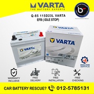 [ Installation Provided ] Q85 115D23L | Varta Silver EFB Dynamic for Idle Stop Car Battery Bateri ke