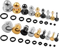 9 Pairs/18Pcs 14g-00g(1.6mm-10mm) Ear Tunnel Plug Gauge Surgical Steel Screw Expander Taper Stretchi