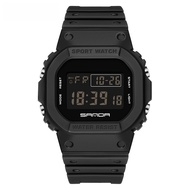 Student waterproof square watch multifunction electronic watch square watch single display square wa