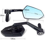 โลโก้รูปลิงสำหรับ Honda Z-125 Z125 Z 125 1 คู่ กระจกมองหลังปลายแฮนด์มอเตอร์ไซค์ขนาด 7/8 นิ้ว 22 มม. 