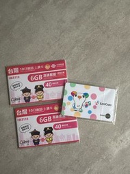 台灣 10日電話/上網 sim卡 + 悠遊卡