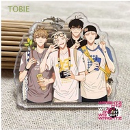 WrightZ Funny TOBIE 19 Days Cartoon Style Keychain