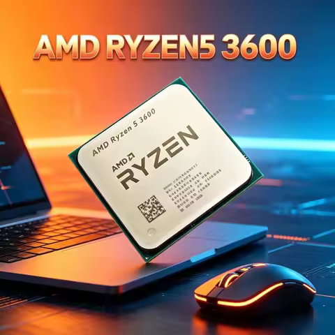 Hot Sale Zen2 7NM Ryzen 5 3600 Loose Chip Max 4.4GHz Boost Low Power AM4 DDR4 Desktop Processor