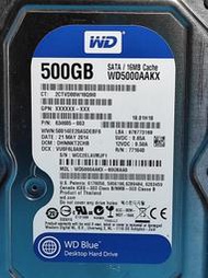 WD 藍標 WD5000AAKX 500G 3.5吋SATA硬碟 7200轉 SATA3 2手 NO.7