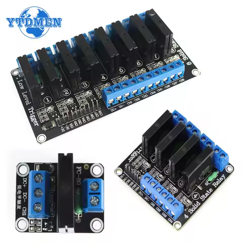 1PCS 5V Relay 1 2 4 8 Channel Low Level Solid State Relay Module 240V 2A for Arduino