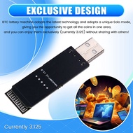 USB BTC Miner Solo Lottery Miner 40-50KH/S Bitcoin BTC Miner Asic Mining Low Power Miner for Home Of