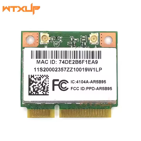 Atheros AR5B95 AR9285 802.11B/G/N 150Mbps Half Mini PCI-E WiFi Wireless Card For Lenovo IdeaPad Z380