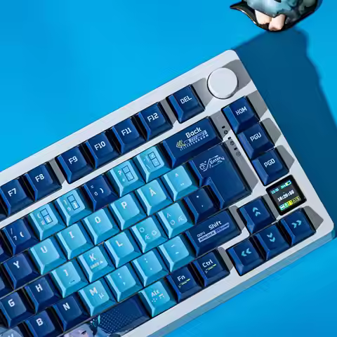 Cartoon Anime AZERTY Keycaps Italian Spanish Nordic Keycap QWERTZ PBT Cherry Profile ISO Layout for 