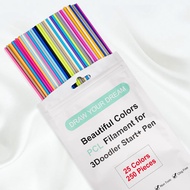 25 Colors 250 Strands 3D Doodler Refill Packs for 3Doodler Start+ Pen 2.5mm 3D Doodler Pen Refills P