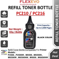 Compatible Pantum PC210 Refill Toner Bottle PC216 NT-C216B NTC216B PC216B PC216E for P2506 P2506W M6