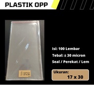 OPP Plastic Size 17 cm x 30 cm / 17x30 cm / 17 x 30 cm