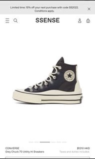 Converse Chuck Taylor All-Star 70 Hi Utility Storm Wind