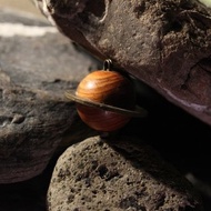 (微瑕疵特價)黃銅木星球項鍊