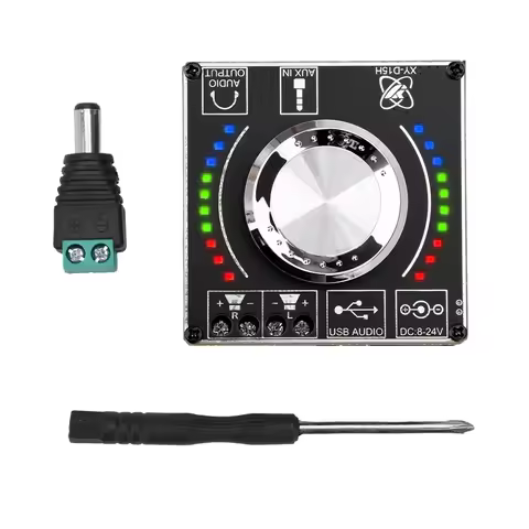 Bluetooth 5.0 TPA3116D2 Digital Power Audio Amplifier Board Module Digital Amplifier with Spectrum V