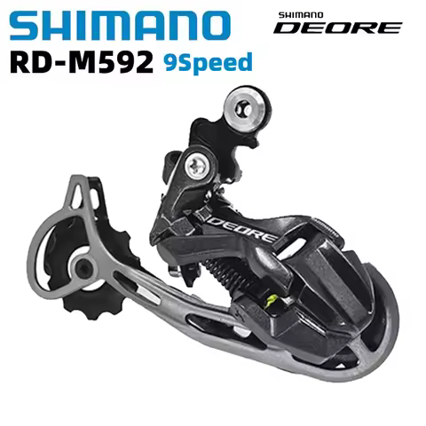 SHIMANO Deore RD-M592 9 Speed Rear Derailleur for Mountain Bike Dial 9 Speed RD M592 Bicycle Origina