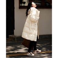 M3DY9A06379 Commuter Style Korean Version down Jacket Womens Coat Long Sleeve Zipper Closure Hooded 