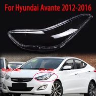 Fit  For Hyundai Avante 2012 2013 2014 2015 2016  Car Headlamp Cover Transparent Lampshade Front Hea