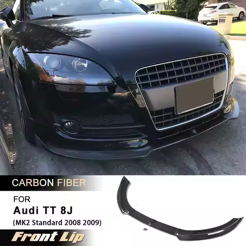 Car Front Bumper Lip Spoiler for Audi TT 8J MK2 Standard 2008 2009 Racing Front Lip Chin Apron Guard