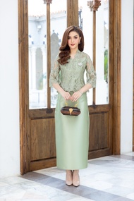 CHANIDA ชุดเซตเสื้อ และ กระโปรง ชุดแม่เจ้า บ่าว / แม่เจ้าสาว /เจ้าภาพออกงาน ทรงสวย งานตรงปก งานคุณภา