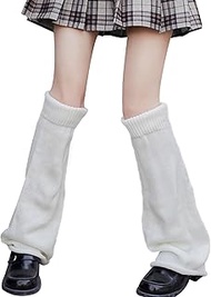 White Leg Warmers Y2k Kawaii Accessories Gyaru Harajuku Clothes for Women Girls Cute Japanese Lolita