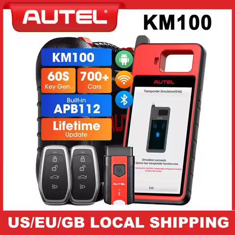 Autel MaxiIM KM100 KM100E Universal Key Generator Kit Lifetime Free Update Key Fob Programmer Immobi